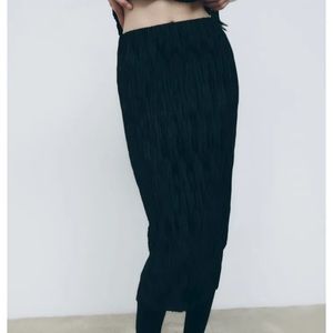Zara Pleated Midi Skirt